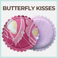 Image 1 of Washable Nursing Pads - Butterfly Kisses