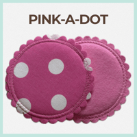 Image 1 of Washable Nursing Pads - Pink-a-Dot