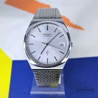 Image 4 of 1976 Seiko Quartz QZ Silver Dial Vintage Wristwatch (4122-8000)