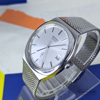 Image 5 of 1976 Seiko Quartz QZ Silver Dial Vintage Wristwatch (4122-8000)