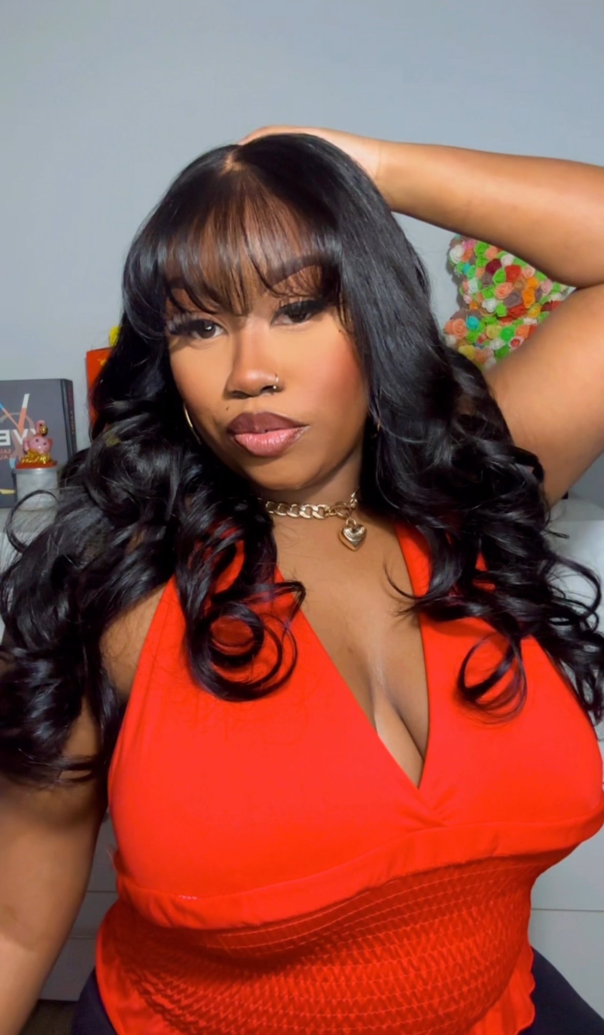 Image of Body Wave 7”x5” Bang Closure Wig in 22”