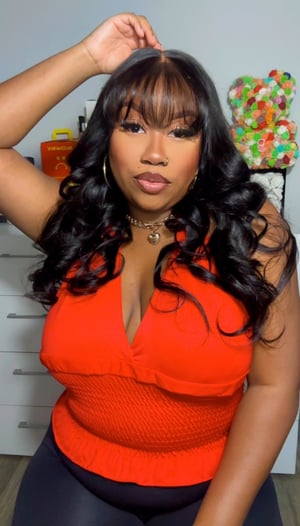 Image of Body Wave 7”x5” Bang Closure Wig in 22”