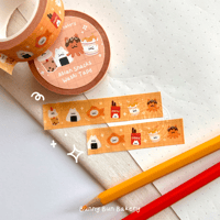 Image 2 of Asian Snack Cat Washi Tape 
