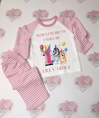 Bluey 1st Birthday pjs 