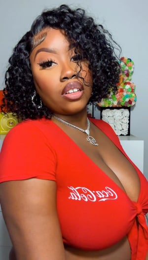Image of 7”x5” Black Curly Closure Wig in 10”