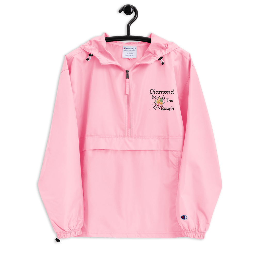 Image of Embroidered Diamond In The Rough Champion Windbreaker 