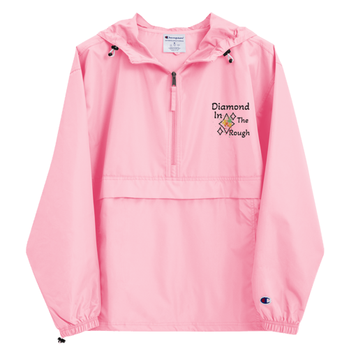 Image of Embroidered Diamond In The Rough Champion Windbreaker 