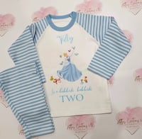 Image 1 of Girls Cinderella personalised pjs 