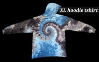 Image 1 of Size XL -Tshirt hoodie  spiral fade 
