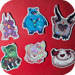 Image of Cursed Furbies - 6 Broken Glass Holographic Stickers