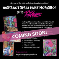 Abstract Indoor Spray Paint Workshop - Kid/Youth with Parent/Guardian