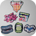 Image of Monster Mouths - 6 Mixed Holographic Stickers