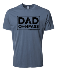 Slate Blue Pigment Died Logo Shirt