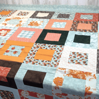 Image 1 of STACKABLE SQUARES Quilt Kit - 59" x 68" -Pattern Included!
