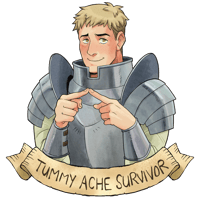 Image 2 of Dungeon Meshi Laois Tummy Ache Acrylic Charm [PRE-ORDER]