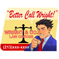 Image 2 of AA Better Call Wright! Sticker