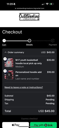 Image 5 of Personalized  add on for t-shirts and hoodies 