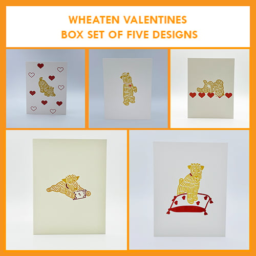 Image of WHEATEN VALENTINES - BOX SET OF FIVE DESIGNS