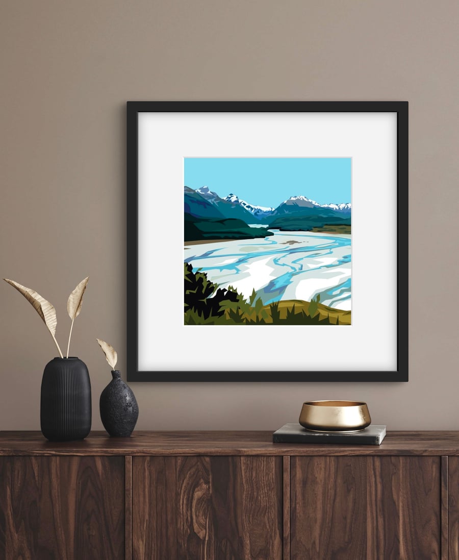 Image of Dart River framed and signed print