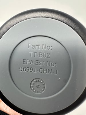 Image of UVBrite Go Bottle Self Cleaning & Water Purifying Bottle TT-B02 Black 18.6oz - Free Shipping