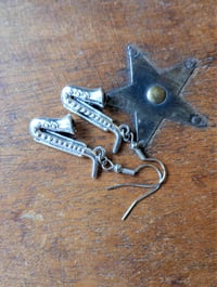 Image 8 of Silver Saxophone Charm Earrings