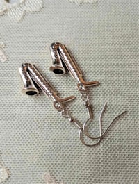 Image 9 of Silver Saxophone Charm Earrings