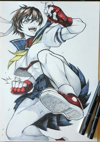 Image 2 of NEW ART SALE: Ling Ruby (eSoul) // Sakura Kasugano - Street Fighter Original Artwork 