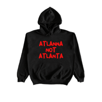 Image 1 of HomeTown Hoodie ( Red & Black)