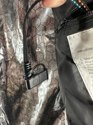 Image of Heated Winter Jacket Coat Black Mens Size L - No Battery Pack - Free Shipping