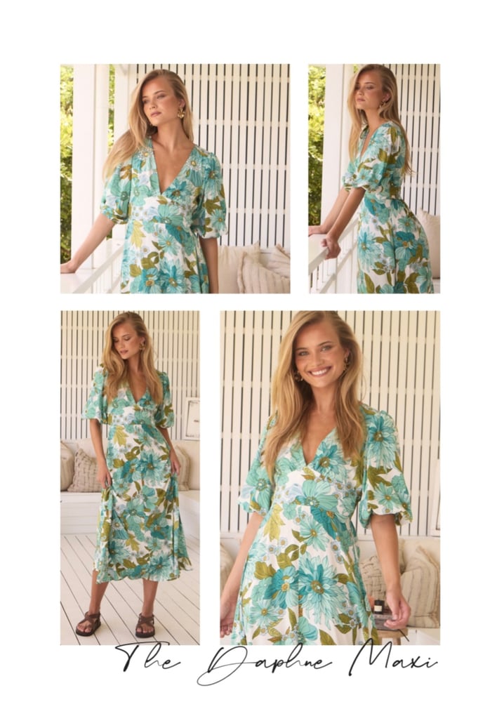 Image of Amaya Print Daphne Maxi Dress. By JAASE 