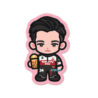 guanyu bubble tea holographic sticker (pre-order)