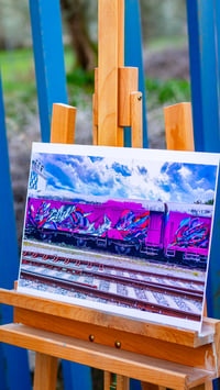 Image 3 of 'GRAFFITI ON THE TRAIN' PRINT