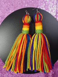 Image 1 of LGBTQ Tassel Earrings