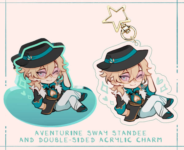 Image of [PREORDER] Aventurine Sway Acrylic Stand and Charm