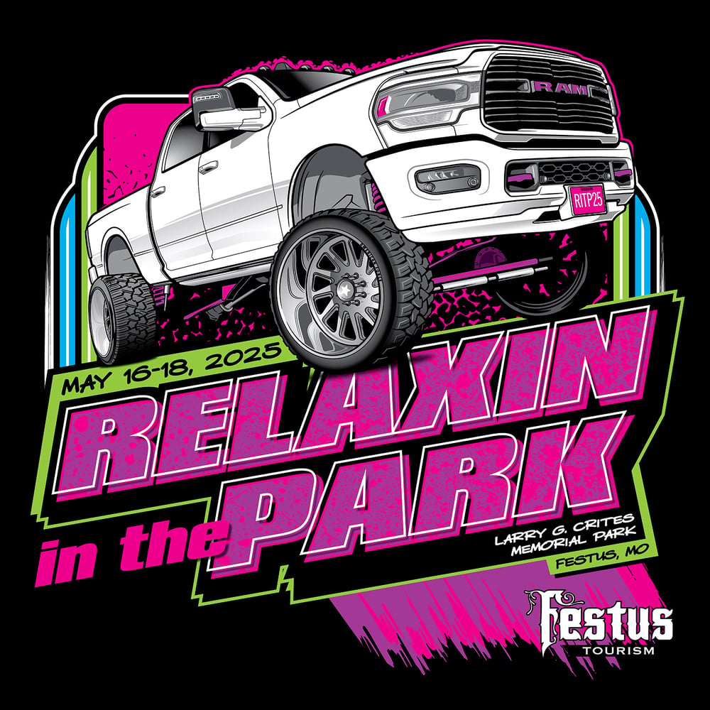 Image of Relaxin in the Park 25 "Lifted Truck" Banner