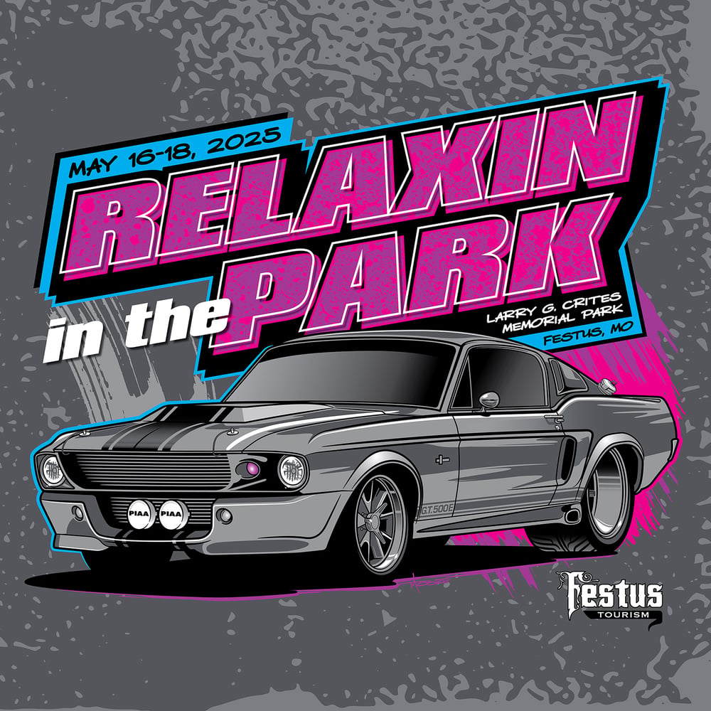 Image of Relaxin in the Park 25 "Mustang" Banner