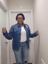 Image 1 of SC STATE ALUMNI CHENILLE STITCHED DENIM JACKET