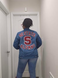 Image 3 of SC STATE ALUMNI CHENILLE STITCHED DENIM JACKET