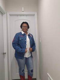 Image 4 of SC STATE ALUMNI CHENILLE STITCHED DENIM JACKET