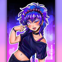 Punk Rock! Anime Girl Poster