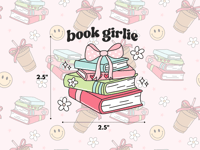 Image 1 of Book Girlie Sticker