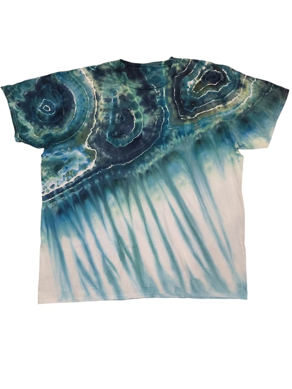 Image of Size 3XL - Greens and Blues geode incline