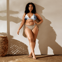 Image 6 of Whitecap Light Recycled String Bikini Top