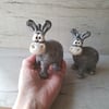 Grey donkey. Hand made pottery gift ideas and home decor. 