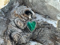 Image 3 of Malachite Heart Pendant