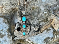 Image 3 of Kingman 3 Stone Drop Pendant