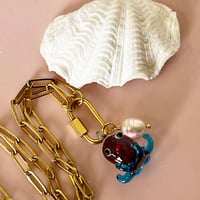 Image 4 of Cutie Pie Octopus and Pearl Carabiner Chain