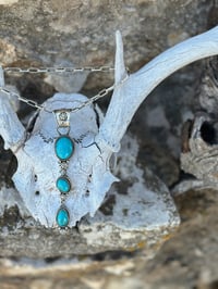 Image 8 of Kingman 3 Stone Drop Pendant