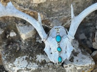 Image 2 of Kingman 3 Stone Drop Pendant