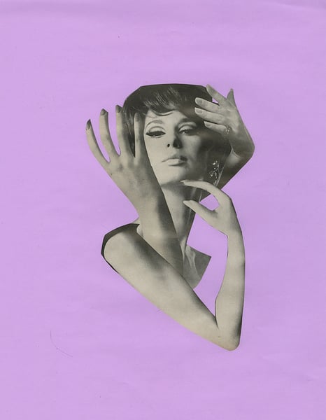 Image of Heaven, help me. original collage